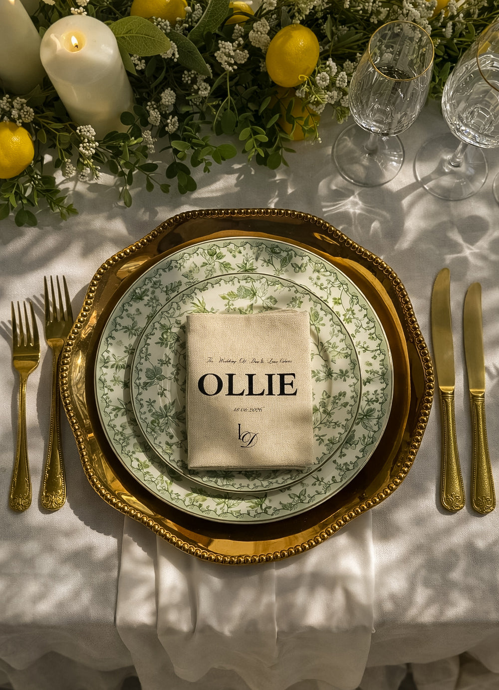Le Monogramme Personalised Napkins