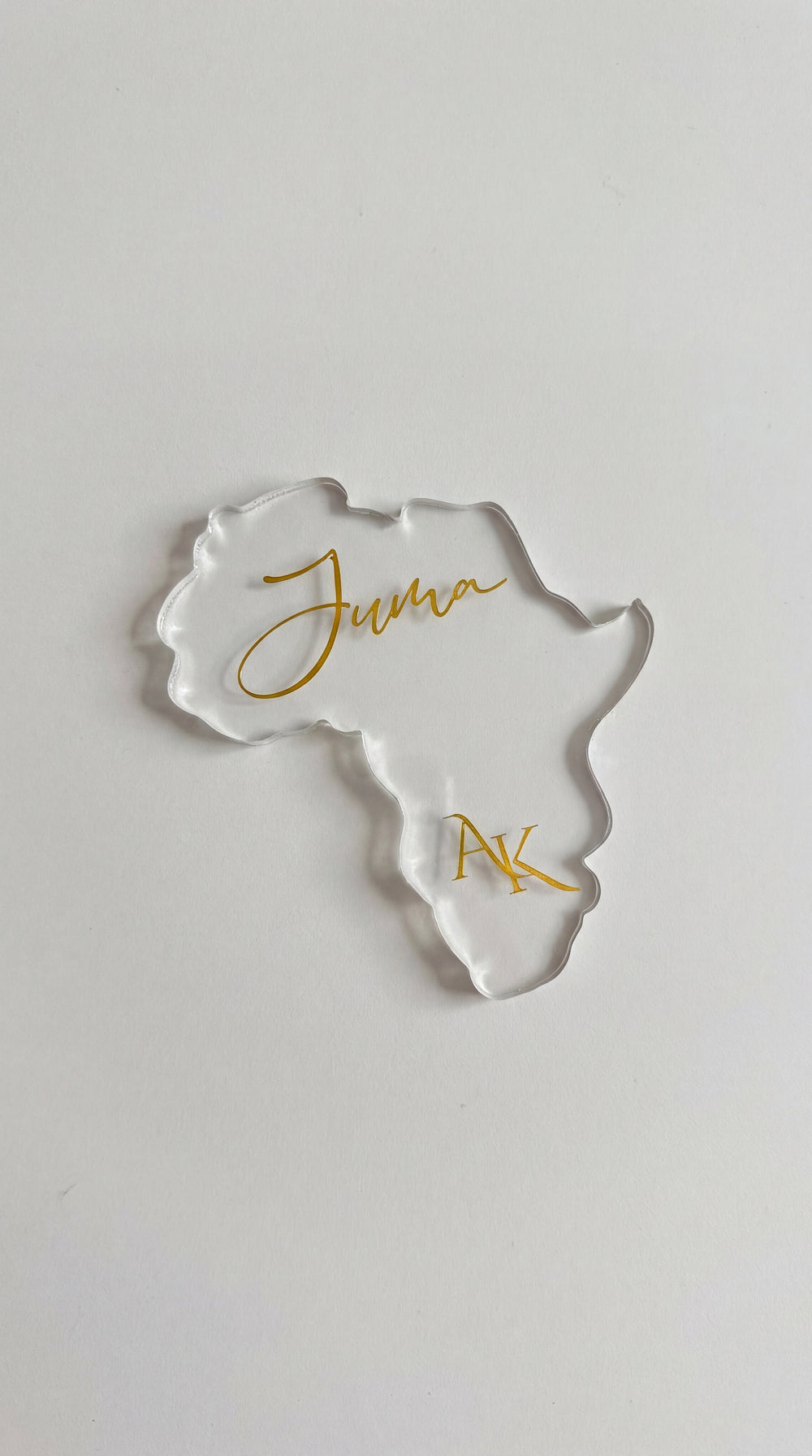 The Heirloom Africa Silhouette Place Card