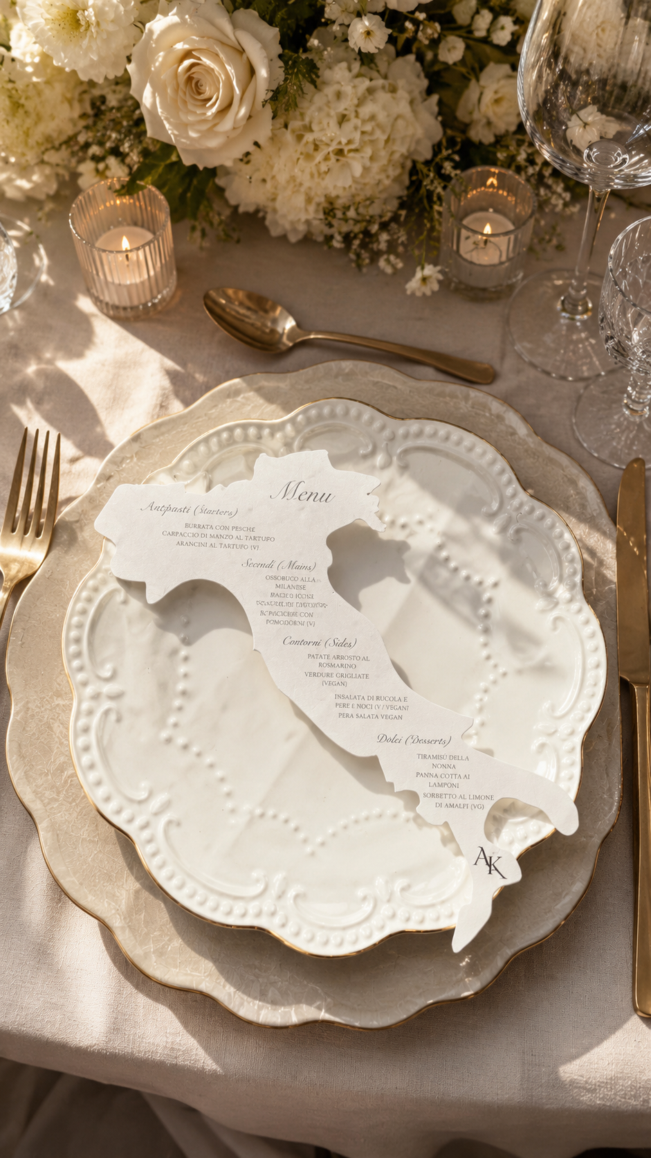 The Heritage Silhouette™ Menu - Italy