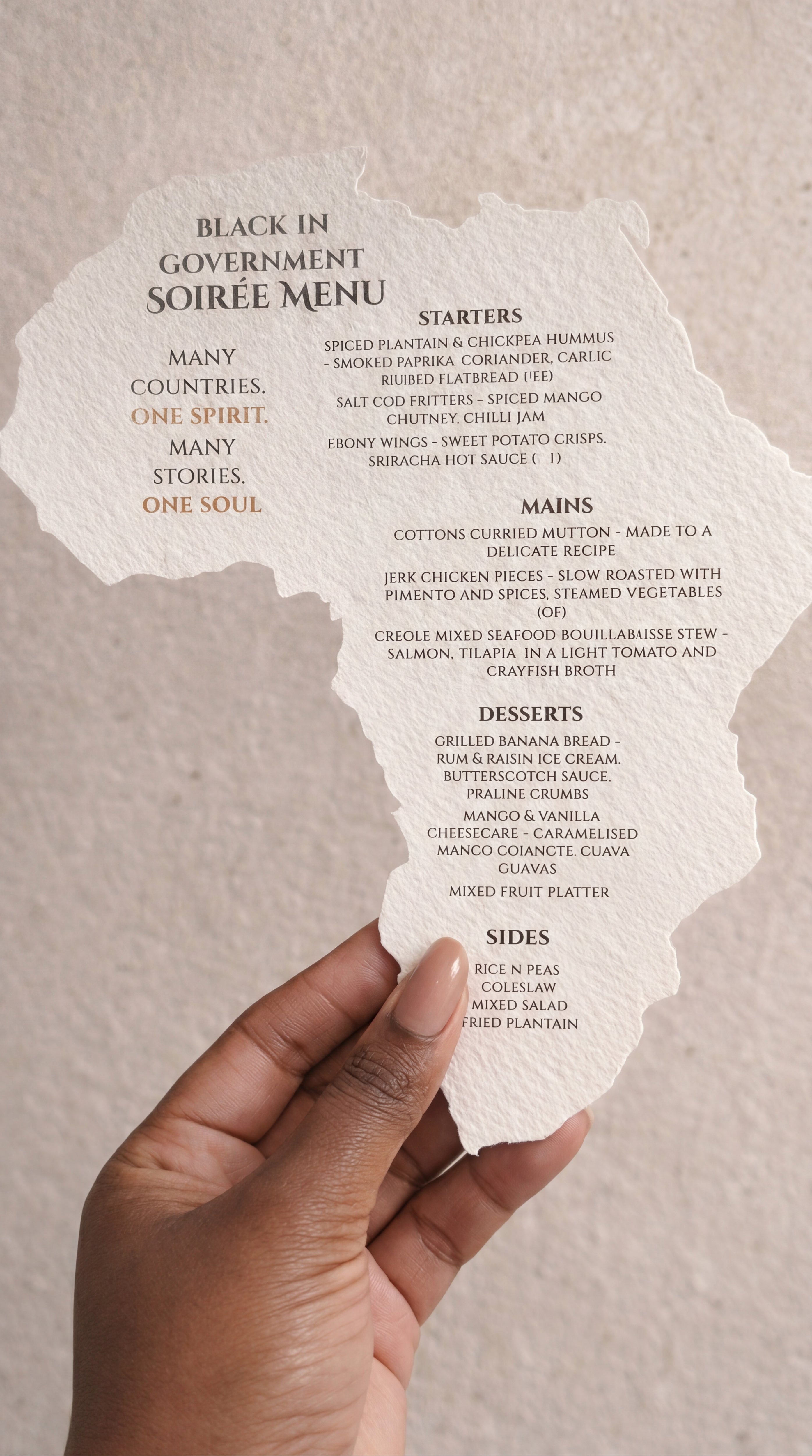 The Heritage Silhouette™ Menu - Africa