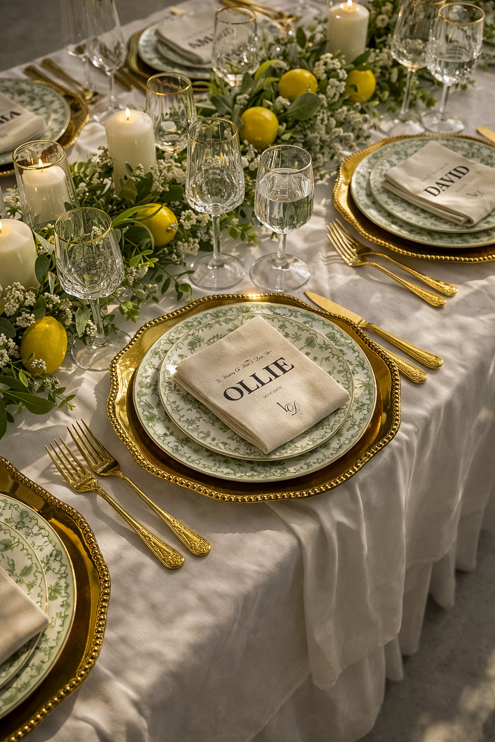 Le Monogramme Personalised Napkins
