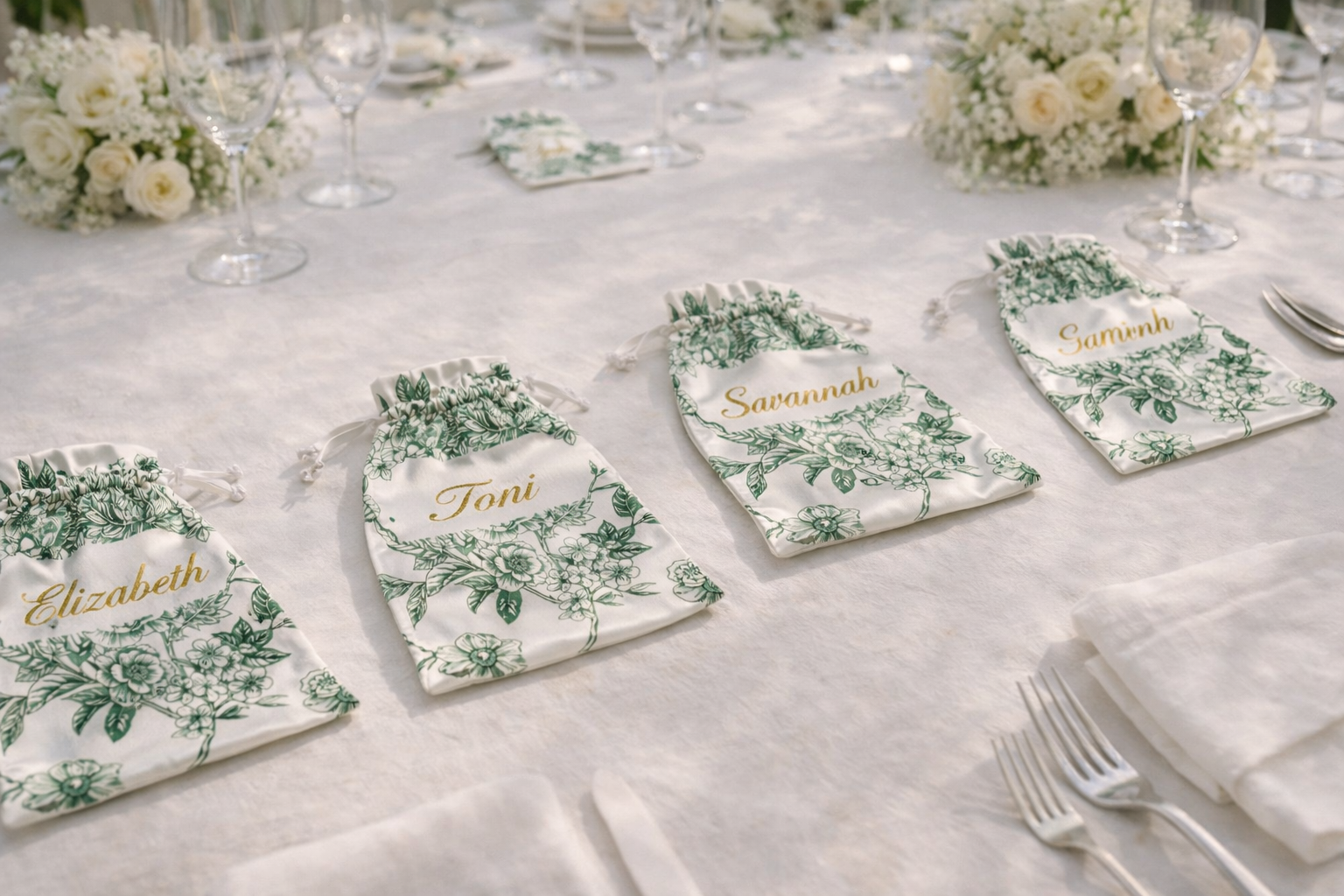 The Éclat Satin Keepsake- Emerald