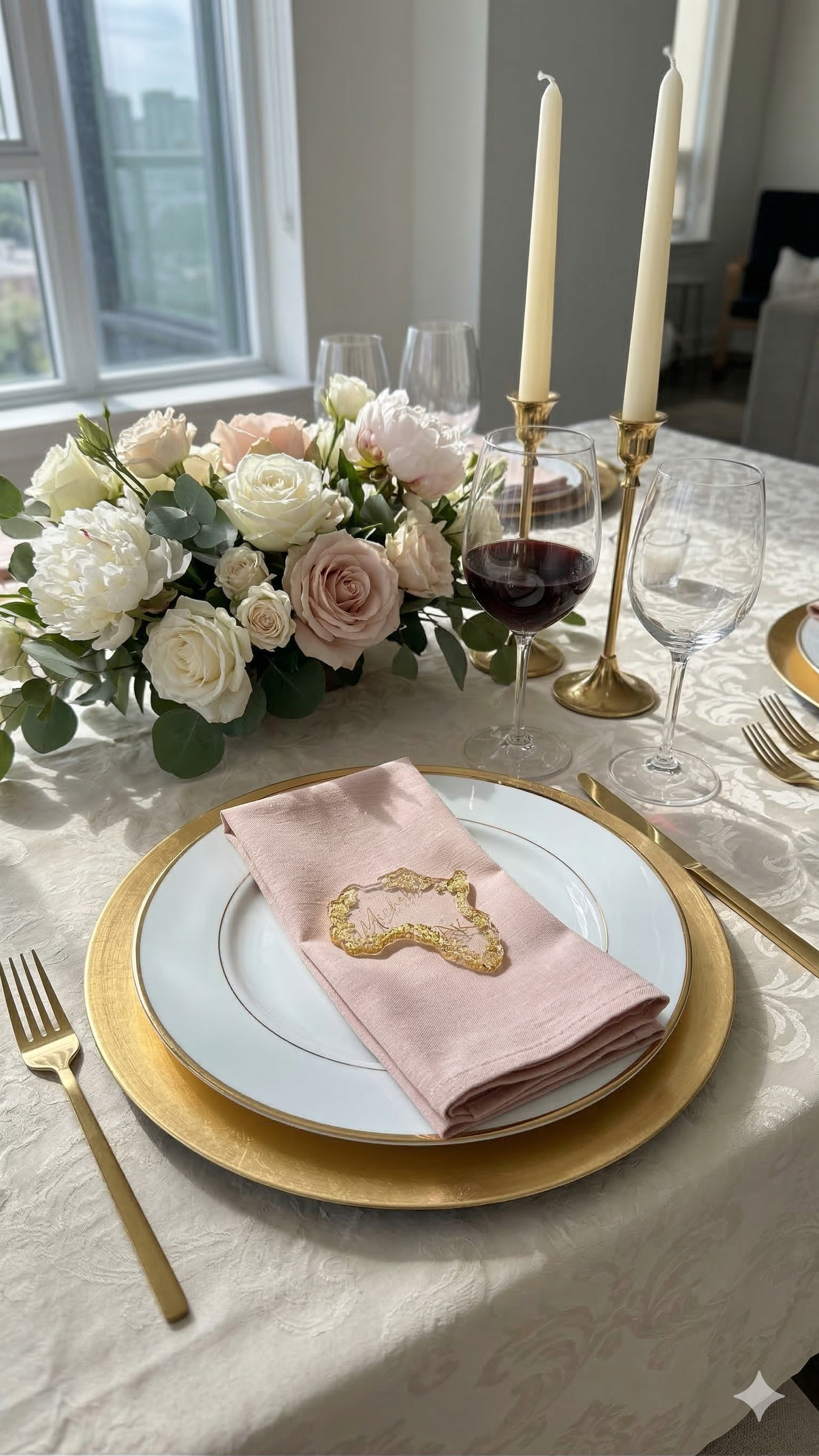 The Heirloom Silhouette Place Card - Gold
