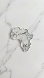The Heirloom Africa Silhouette Place Card - Silver