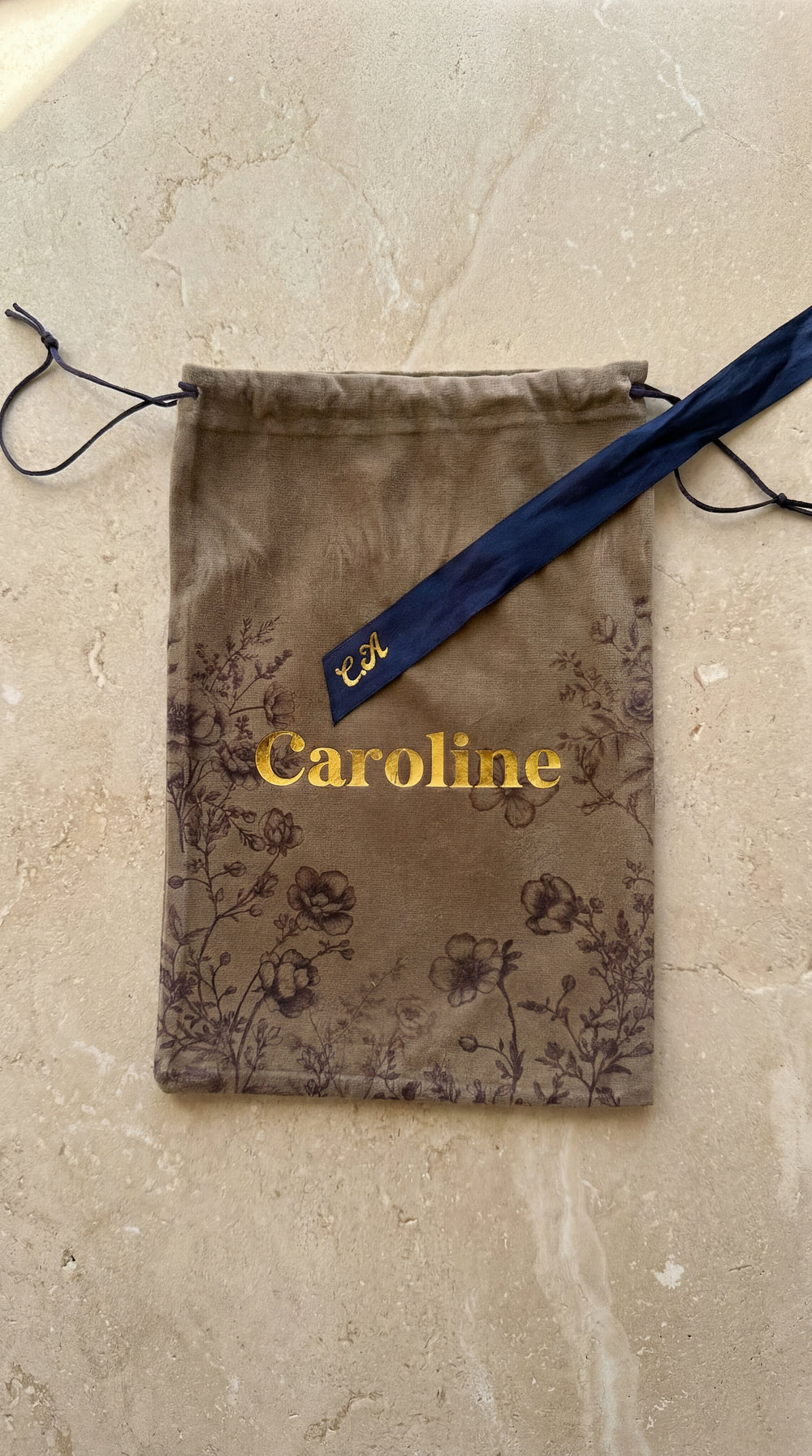 The Toile Drawstring Keepsake