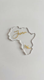 The Heirloom Africa Silhouette Place Card