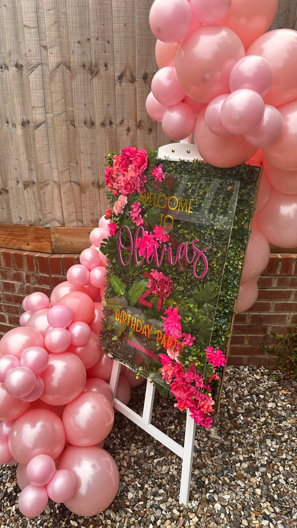 The Verdure Statement Board - Pink