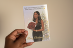 custom illustrated portrait greeting card with personalised artwork