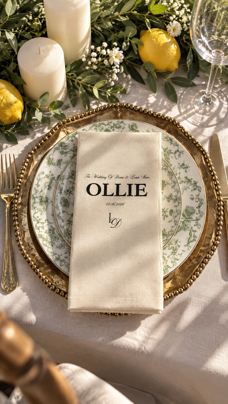 Le Monogramme Personalised Napkins