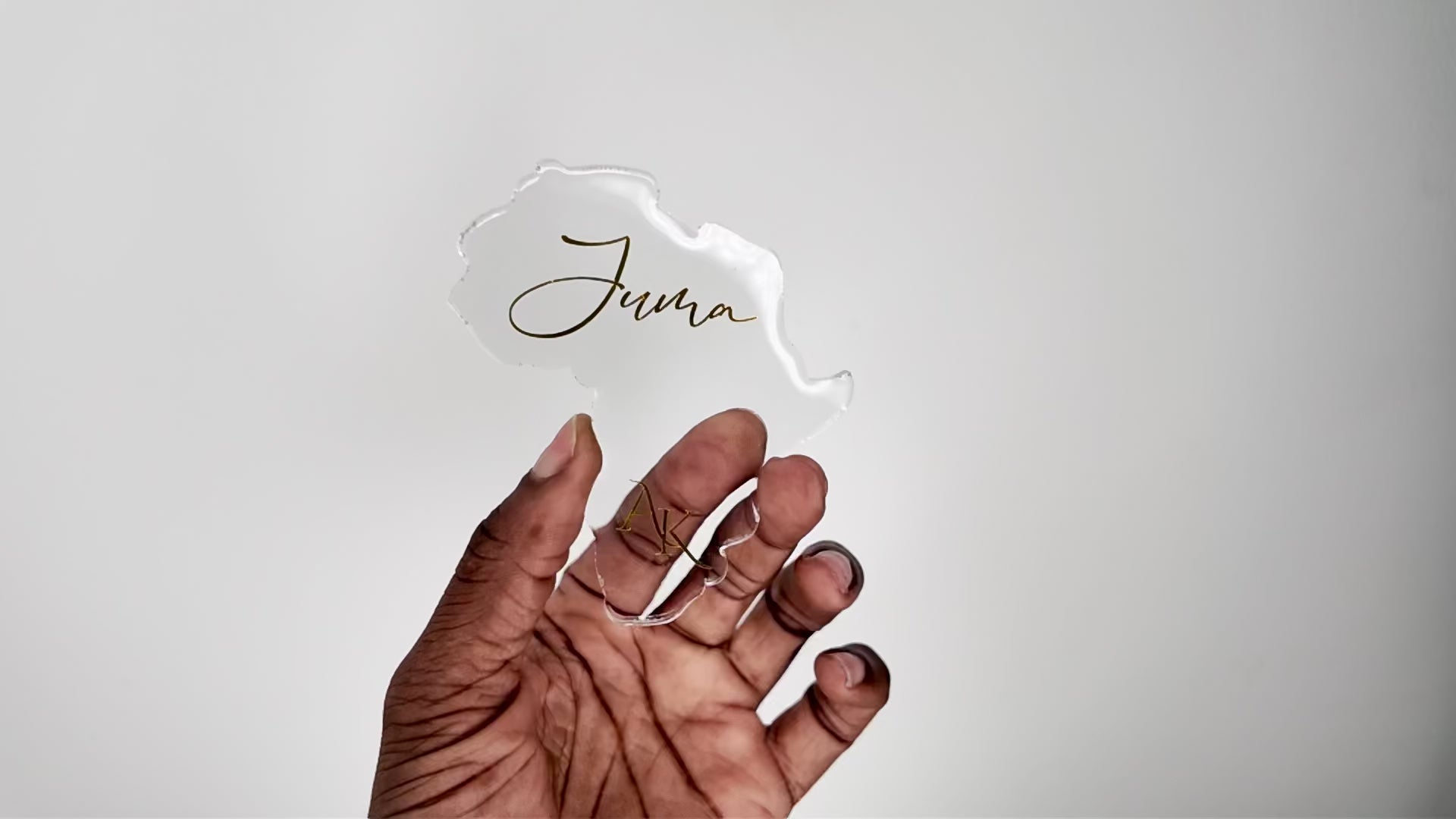 The Heirloom Africa Silhouette Place Card